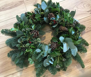 Large 50-55cm ⌀ Decorated Wreath - 3 Designs