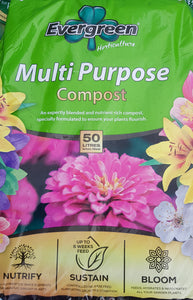 Evergreen Multi Purpose Compost 50 Litre xxBEST SELLERxx